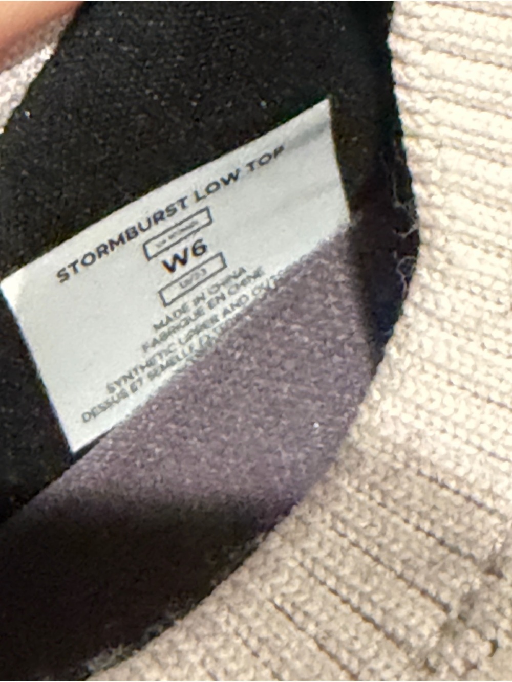 Vessi Stormburst Light Quartzite Waterproof Knit Sneakers, Women sz 6 - Picture 5 of 6